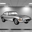 Picture of Jaguar E-Type Wall Art sticker (Full colour)