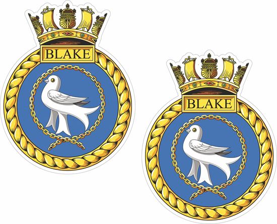 Picture of HMS Blake (C99), emblem Sticker