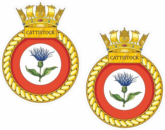 Picture of HMS Cattistock (M31), emblem Sticker