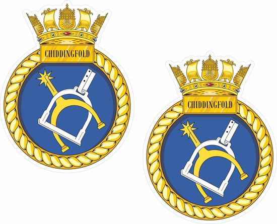 Picture of HMS Chiddingfold (M37), emblem Sticker