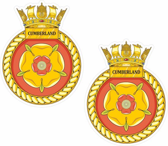 Picture of HMS Cumberland (F85), emblem Sticker