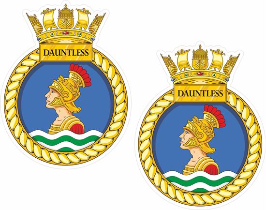 Picture of HMS Dauntless (D33), emblem Sticker