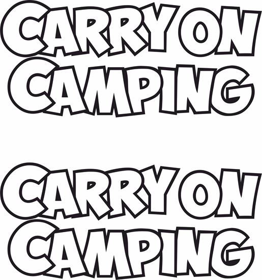 Picture of Carry on Camping Decals  / Stickers