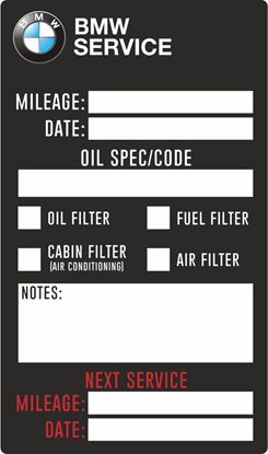 Picture of Service / Maintenance Stickers