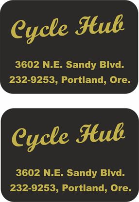 Picture of Cycle Hub Portland Dealer Decals / Stickers