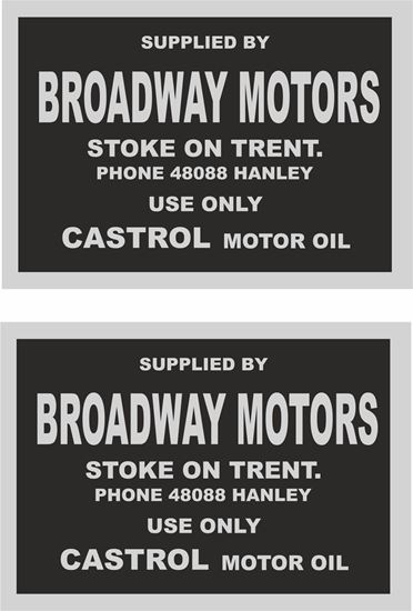 Picture of Broadway Motors Ltd Stocke on Trent Dealer  Decals / Stickers