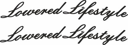 Picture of Lowered Lifestyle panel / Glass Decals / Stickers