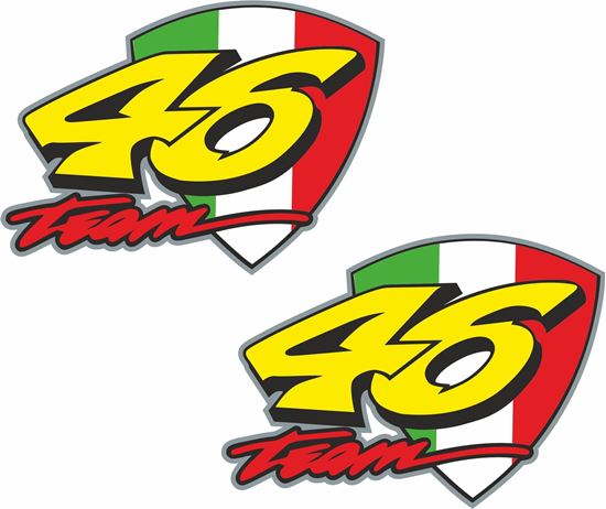 Picture of Valentino Rossi 46 Team Decals / Stickers