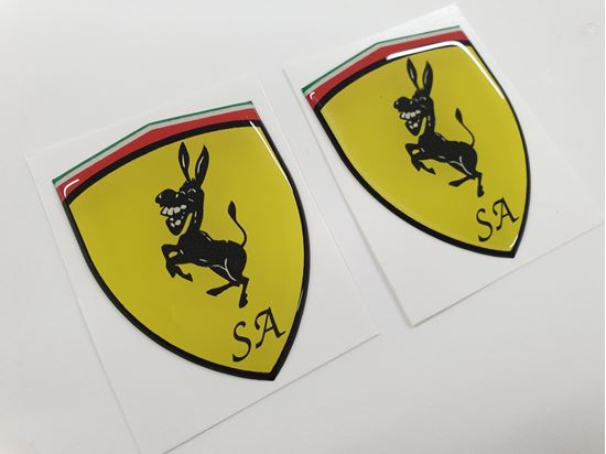 Picture of Fiat Abarth Donkey wing Badges 60mm