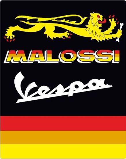 Picture of Vespa "Malossi" front Fairing Horncast insert for Badge Holder