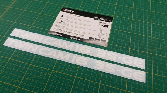 Picture of MR2 3S-GE replacement side trim Decals / Stickers