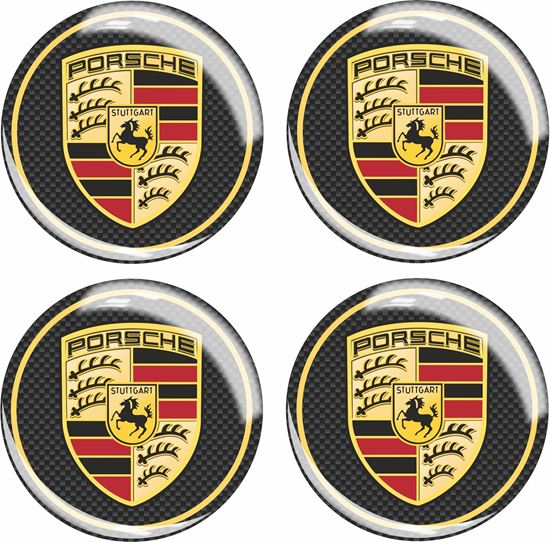 Picture of Adhesive Centre Cap Badges - Carbon Fibre