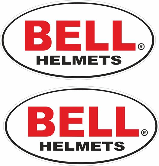 Picture of "Bell Helmets Track and street race sponsor Decals / Stickers