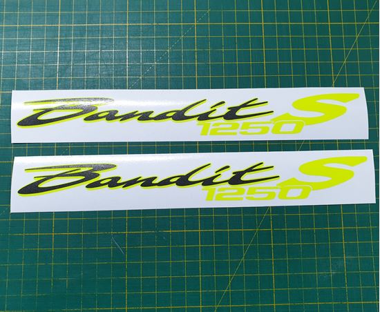 Picture of Suzuki Bandit 1250S Decals / Stickers Fluorescent