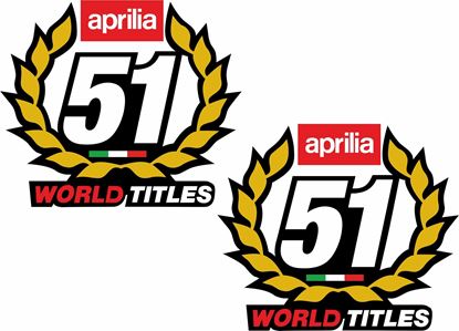 Picture of Aprilia SBK 51 World Titles Decals / Stickers