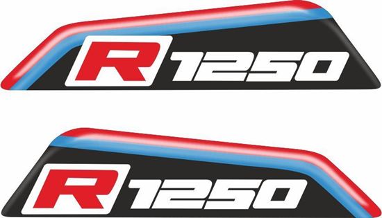 Picture of BMW GS "R1250" 80mm Adhesive Gel Badges