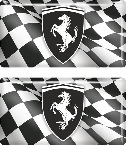 Picture of Ferrari adhesive gel Badges 55mm