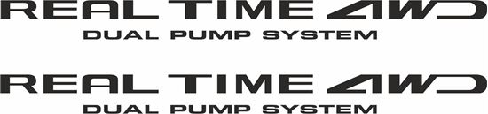 Picture of Honda CR-V 1997 - 2001 Real Time 4WD Decals / Stickers