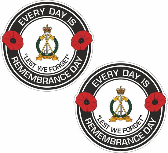 Picture of Royal Pioneers Lest we forget Stickers