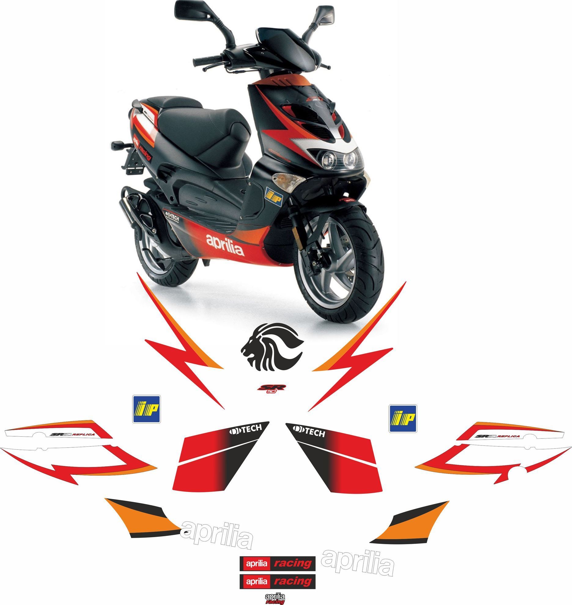 6245 - KIT GEMME BIANCHE PER FRECCE APRILIA 50 SR 2006 - Foto 3