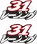 Picture of Aprilia "31 Tetsuya Harada" Decals / Stickers