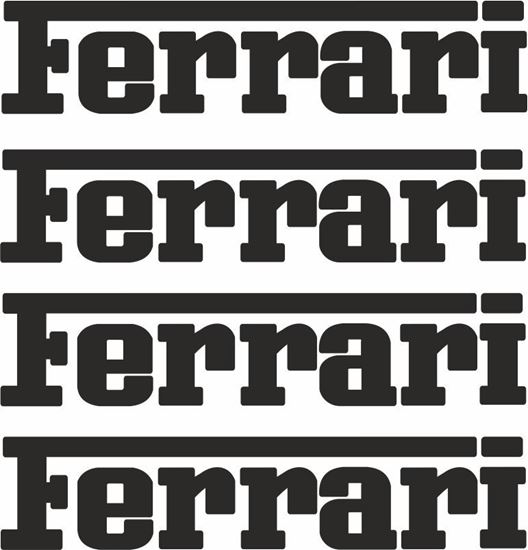 Picture of Ferrari Brake Caliper  Decals / Stickers 65mm