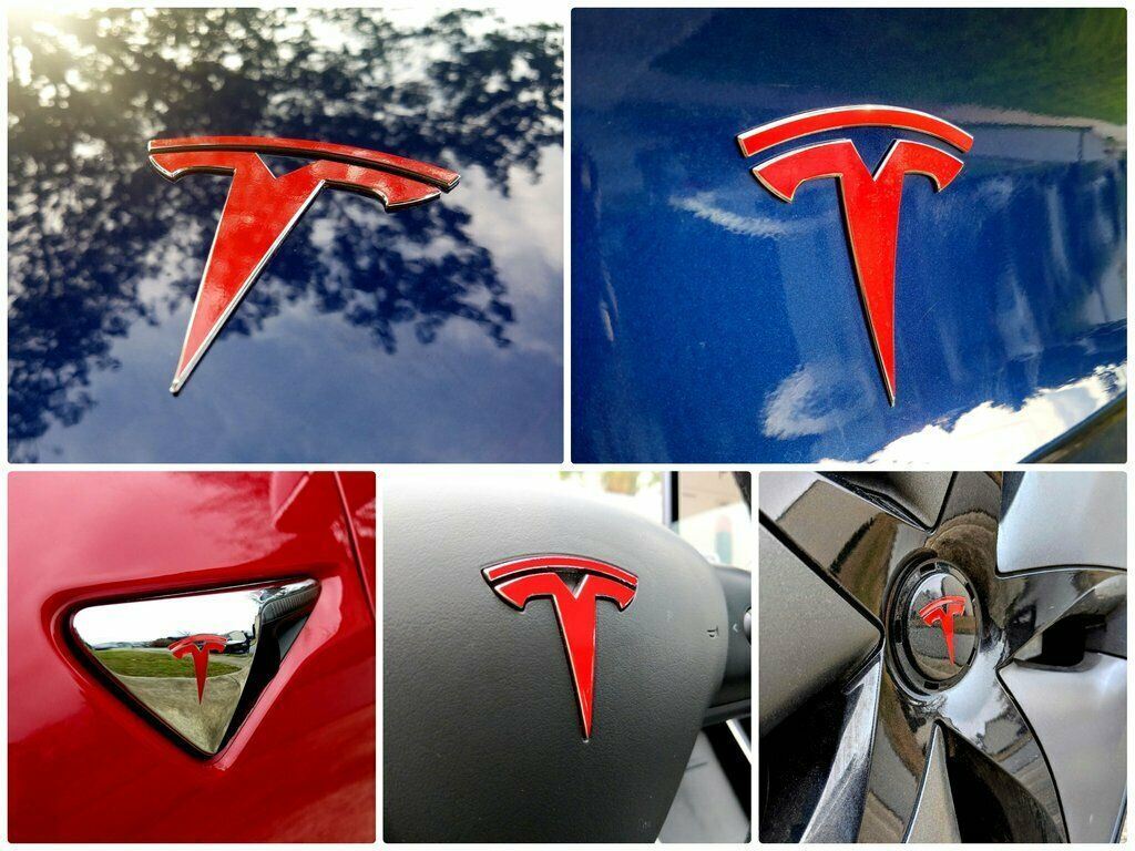 Zen Graphics Tesla Model 3 Badge overlay Decals / Stickers