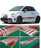 Picture of Fiat 595 Abarth OEM style Stripes / Stickers CARBON FIBRE