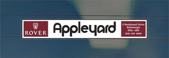 Picture of Appleyard - Edinburgh Dealer rear glass Sticker