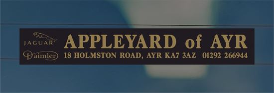 Picture of Appleyard of AYR Dealer rear glass Sticker