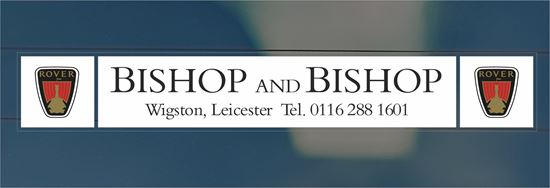 Picture of Bishop and Bishop - Leicester Dealer rear glass Sticker