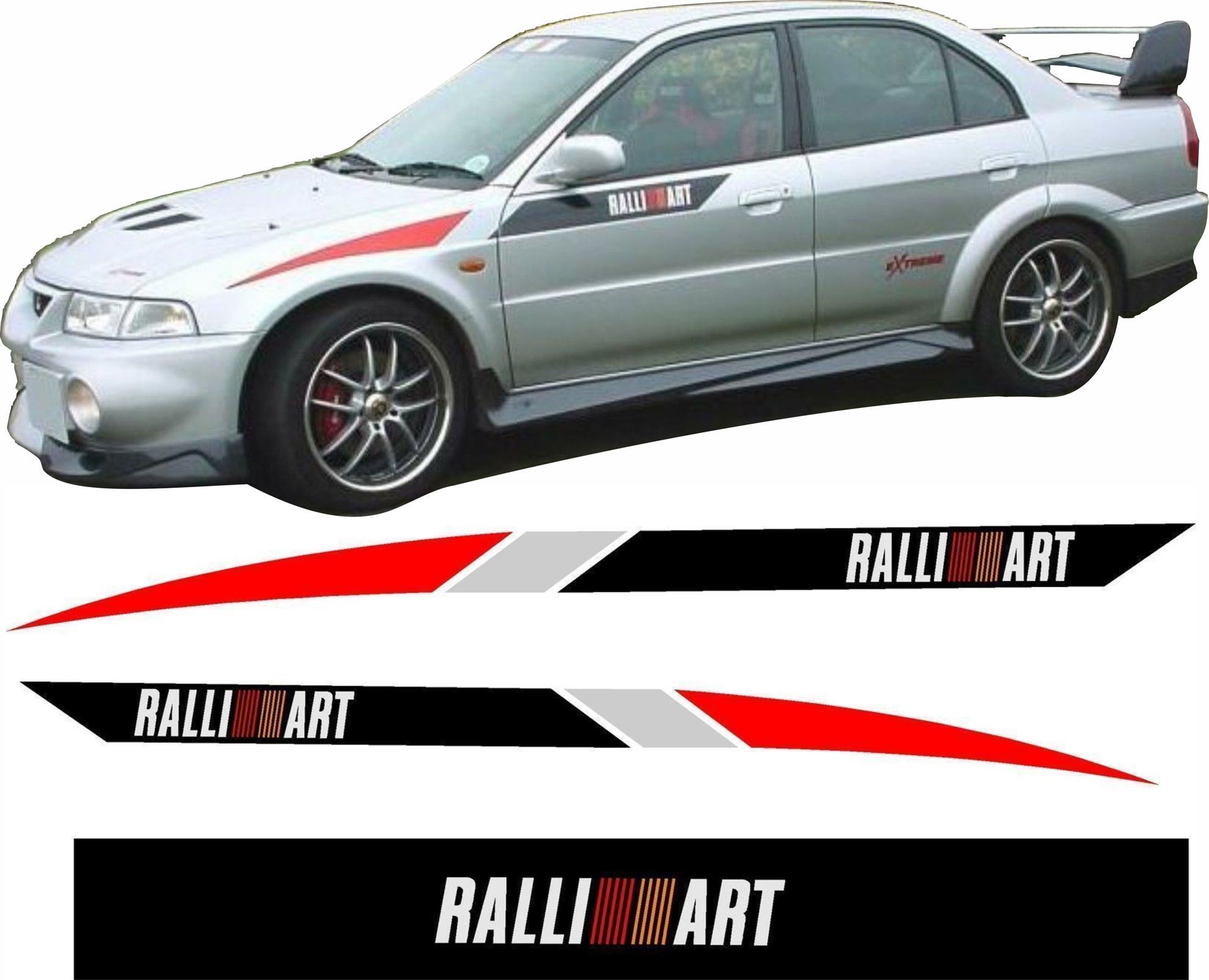Zen Graphics Mitsubishi Lancer Evolution 4 / 5 / 6 Ralliart Stripes