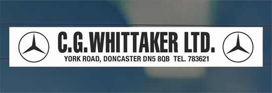 Picture of C.G. Whittaker Ltd - Doncaster Dealer rear glass Sticker