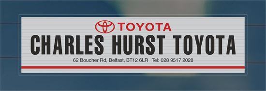Picture of Charles Hurst  - Belfast Dealer rear glass Sticker