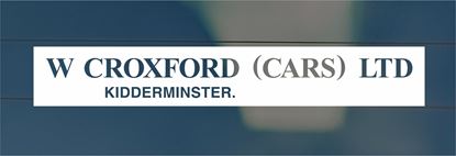 Picture of W Croxford - Kidderminster Dealer rear glass Sticker