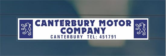 Picture of Canterbury Motor Company Dealer rear glass Sticker