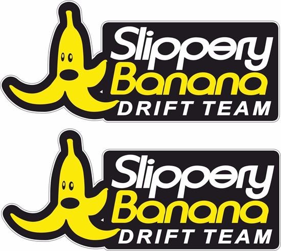 Picture of Slippery Banana Drift Team Decals / Stickers