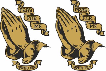 Picture of Santa Cruz  "Pray for me" Decals / Stickers