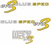Picture of Impreza WRX Club Spec Evo 3 ( Australia) side & rear Decals / Stickers