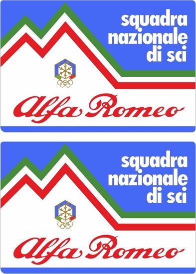 Picture of Alfa Romeo Squadra Nazionale Di Sci Decals / Stickers