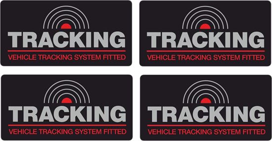 Picture of Vehicle Tracking System Fitted Decals / Stickers 60mm x 25mm