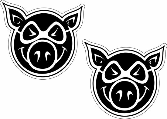 Picture of Pig Wheels Decals / Stickers