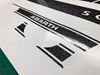 Picture of Fiat  500 / 595 Abarth  side, Dash & Rear Stripes  / Stickers GLITTER BLACK