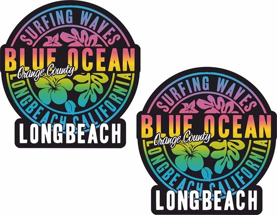 Picture of Long Beach California Decals / Stickers