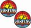 Picture of Surfing Santa Monica Decals / Stickers