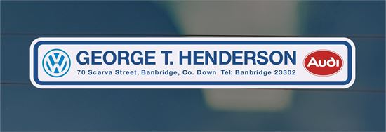 Picture of George T.Henderson - Banbridge Dealer rear glass Sticker