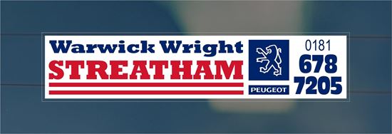 Picture of Warwick Wright - Streatham Dealer rear glass Sticker