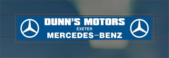 Picture of Dunn's Motors - Exeter Dealer rear glass Sticker