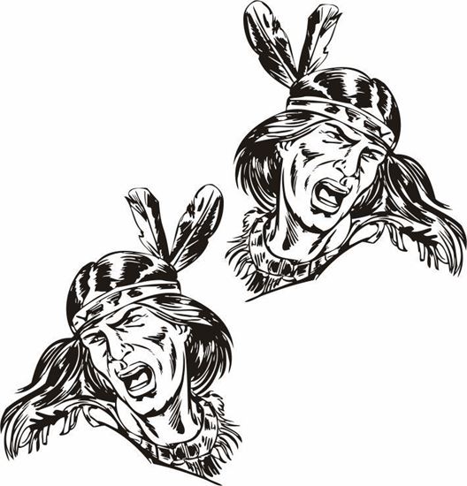 Picture of Indian panel  Stickers / Decals