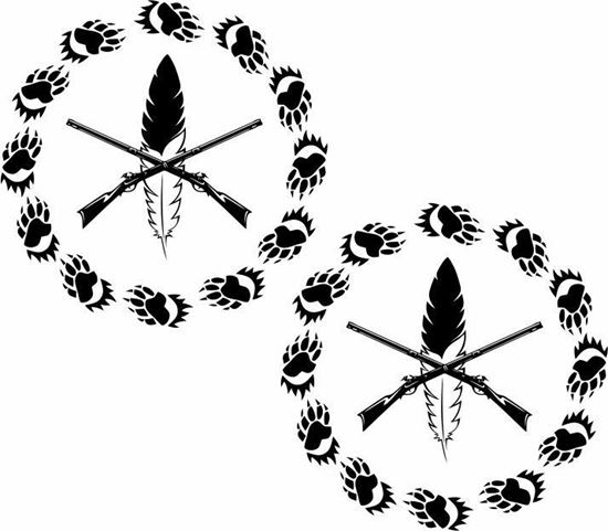 Picture of Indian Hunting logo panel Stickers / Decals